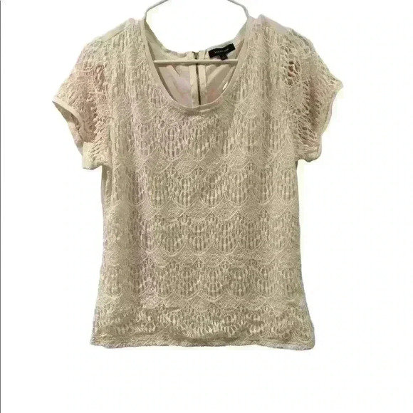 Women’s Verve Ami White Lace Top - Picture 1 of 3